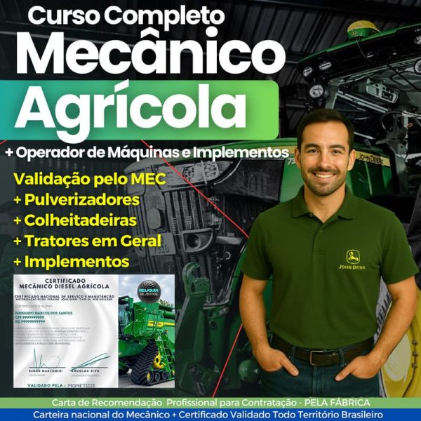 Curso Completo de Mecânico Agrícola